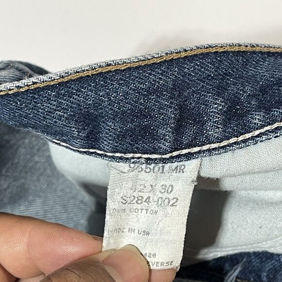 Lot of 2 Wrangler Jeans Mens 42x30 Relaxed Fit Blue Denim - Picture 6 of 9